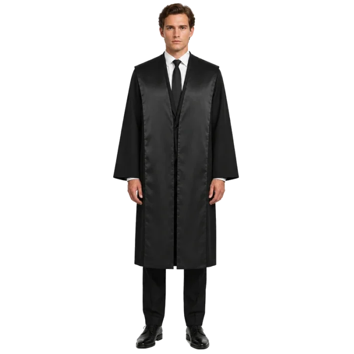 Copia de toga iure juridica hombre con modelo