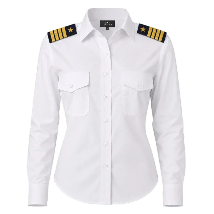 Uniforme Piloto Recto 21 camisa manga larga galones