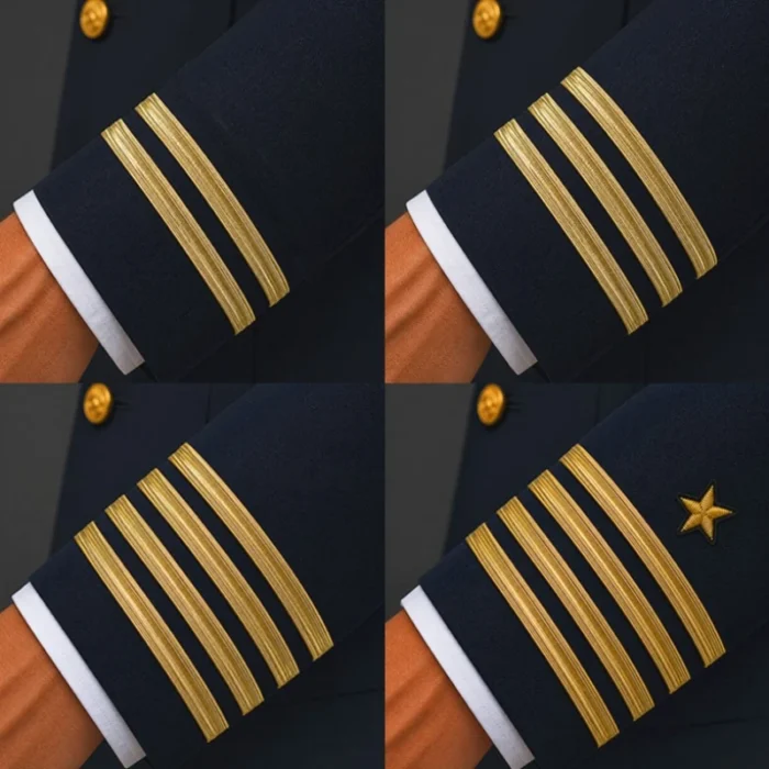 Uniforme Piloto Recto 13 galones chaqueta azul